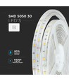 5m 4,8W/m spritzwassergeschützter LED-Streifen - IP65, 30 LEDs pro Meter