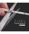 5m 11W/m spritzwassergeschützter LED-Strip - 12V DC, IP65, 60 LED pro Meter