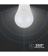 E27 8,5W LED-Lampe - A60, 200 Grad
