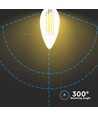 E14 4W LED-Kerzenlampe - Filament