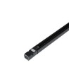 V-Tac 1 Meter Schiene für Schienenspots - Schwarz, 3-Phasen, komplett mit Anschluss und Endkappe