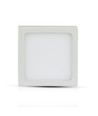 12W LED Deckenleuchte - 14 x 14cm, Höhe: 2,4cm, weißer Rand