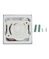 12W LED Deckenleuchte - 14 x 14cm, Höhe: 2,4cm, weißer Rand