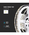 5m 8W/m LED-Streifen - 12V DC, 120 LEDs pro Meter, 8mm breit