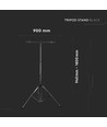 V-Tac Stativ für Fluter - Tripod, schwarz, klappbar