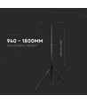 V-Tac Stativ für Fluter - Tripod, schwarz, klappbar