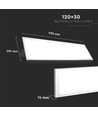 V-Tac 120x30 LED-Panel - 29W, weißer Rahmen, 120lm/W
