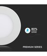 3W Ø8,4cm LED Einbaupanel - Ausschnitt: Ø7,3 cm, Maße: Ø8,4 cm
