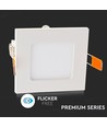 3W 8,4x8,4cm LED Einbaupanel - Ausschnitt: 7,3 x 7,3 cm, Maße: 8,4 x 8,4 cm
