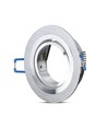 MR16 oder GU10 Downlight-Set - Ohne Leuchtmittel, gebürstetes Aluminium, Lochausschnitt: Ø7,5 cm, Maße: Ø9,1 cm