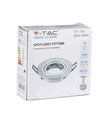 MR16 oder GU10 Downlight-Set - Ohne Leuchtmittel, gebürstetes Aluminium, Lochausschnitt: Ø7,5 cm, Maße: Ø9,1 cm