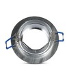 MR16 oder GU10 Downlight-Set - Ohne Leuchtmittel, gebürstetes Aluminium, Lochausschnitt: Ø7,5 cm, Maße: Ø9,1 cm