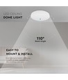 15W LED-Deckenleuchte - IP44, Ø20cm, rund