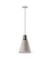 V-Tac moderne Pendelleuchte - Chrom + weiß sandgestrahlt, Ø22 cm, E27