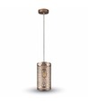 V-Tac Pendelleuchte - Gold, Metall, E27
