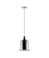 V-Tac Chrom Pendelleuchte - Ø17 cm, E27