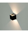 5W LED Wandleuchte - IP65 Außenbereich, quadratisch, verstellbarer Abstrahlwinkel, schwarz, inkl. Leuchtmittel