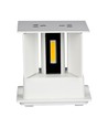 5W LED Wandleuchte - IP65 Außenbereich, weiß, quadratisch, verstellbarer Abstrahlwinkel, inkl. Leuchtmittel