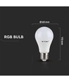 E27 6W LED-Lampe - Mit RF-Fernbedienung, RGB