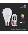 E27 6W LED-Lampe - Mit RF-Fernbedienung, RGB