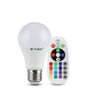 E27 6W LED-Lampe - Mit RF-Fernbedienung, RGB
