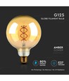 E27 5W LED Globe-Lampe - Ø12,5cm, Kohlefaden, extra warmweiß