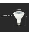 E27 12,8W LED Spot-Leuchtmittel - PAR38, Samsung LED Chip