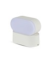 6W LED Wandleuchte Weiß - IP65 Außenbereich, Oval, 350 Grad drehbar, inkl. Leuchtmittel
