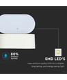 6W LED Wandleuchte Weiß - IP65 Außenbereich, Oval, 350 Grad drehbar, inkl. Leuchtmittel