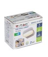 6W LED Wandleuchte Weiß - IP65 Außenbereich, Oval, 350 Grad drehbar, inkl. Leuchtmittel