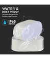 6W LED Wandleuchte Weiß - IP65 Außenbereich, Oval, 350 Grad drehbar, inkl. Leuchtmittel