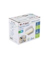 6W LED Wandleuchte - IP65 Außenbereich, oval, 350 Grad drehbar, schwarz, inkl. Leuchtmittel