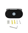6W LED Wandleuchte - IP65 Außenbereich, oval, 350 Grad drehbar, schwarz, inkl. Leuchtmittel