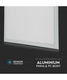Outlet: 60x60 LED-Panel, 32W - 120lm/W, weißer Rahmen