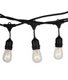 V-Tac Lichterkette für 15 Stück E27 Lampen - 15 Meter, IP54, 230V, ohne Leuchtmittel