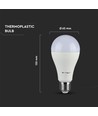 E27 15W LED-Leuchtmittel - A65, Samsung LED-Chip