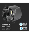 5W LED Wandleuchte - IP65 Außenbereich, rund, schwarz, verstellbarer Abstrahlwinkel, inkl. Leuchtmittel