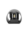 5W LED Wandleuchte - IP65 Außenbereich, rund, schwarz, verstellbarer Abstrahlwinkel, inkl. Leuchtmittel