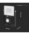 30W LED-Flutlicht mit Sensor - Samsung LED-Chip, Arbeitsleuchte