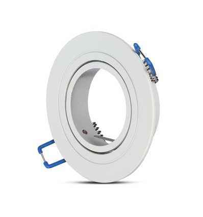 MR16 oder GU10 Downlight-Set, ohne Leuchtmittel, mattweiß, Lochausschnitt: Ø7,5 cm, Maße: Ø9,1 cm