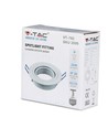 MR16 oder GU10 Downlight-Set, ohne Leuchtmittel, mattweiß, Lochausschnitt: Ø7,5 cm, Maße: Ø9,1 cm