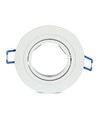 MR16 oder GU10 Downlight-Set, ohne Leuchtmittel, mattweiß, Lochausschnitt: Ø7,5 cm, Maße: Ø9,1 cm
