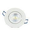 MR16 oder GU10 Downlight-Set, ohne Leuchtmittel, mattweiß, Lochausschnitt: Ø7,5 cm, Maße: Ø9,1 cm