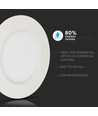 LED-Einbaupanel, 24W - Samsung LED-Chip, Ausschnitt: Ø28 cm, Maße: Ø30 cm