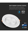 20W Ø17cm LED-Strahler - Ausschnitt: Ø14,5 cm, Maße: Ø17 cm, 3 cm hoch, Samsung LED-Chip