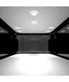 20W Ø17cm LED-Strahler - Ausschnitt: Ø14,5 cm, Maße: Ø17 cm, 3 cm hoch, Samsung LED-Chip