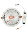 30W Ø22,5cm LED Spotlight - Ausschnitt: Ø19,5 cm, Maße: Ø22,5 cm, 3 cm hoch, Samsung LED Chip