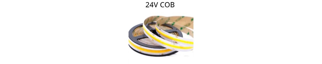 Einfarbige LED Streifen 24V COB