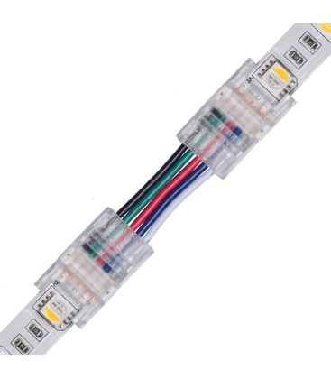 Schlanker 10mm RGBW Verbinder mit Kabel für LED-Streifen
