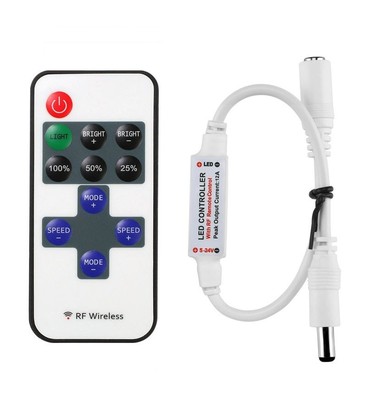 RF-Fernbedienung und Controller-Einheit für die Steuerung von LED-Systemen.